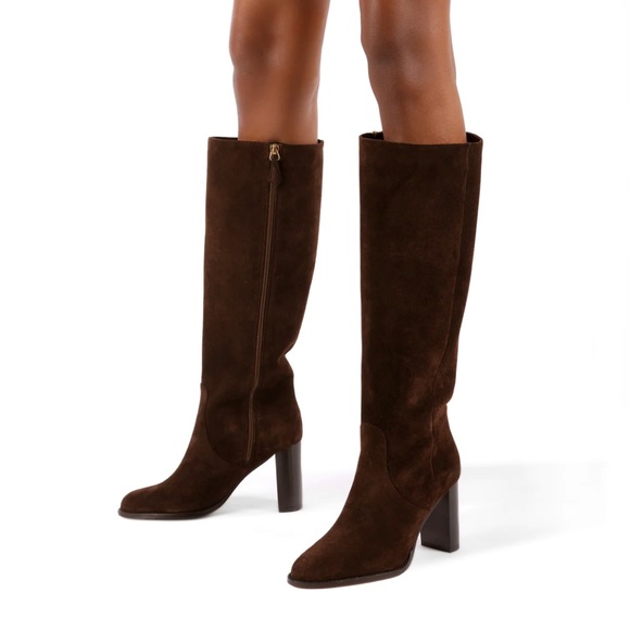 Marion Parke Dolly 85 Chocolate Brown Knee High Boots - Picture 1 of 7